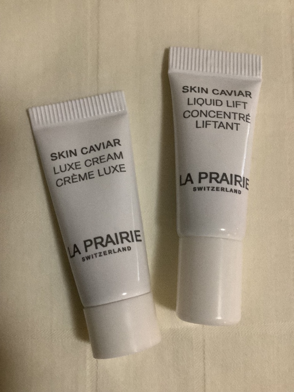 LA PRAIRIE DELUXE SAMPLES SKIN CAVIAR LIQUID LIFT & LUXE CREAM BRAND NEW